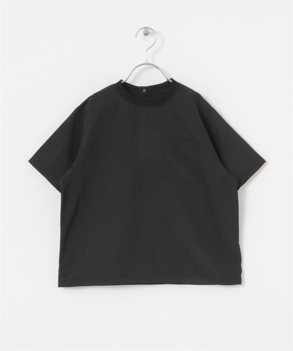 防潑水抽繩套衫(KIDS)(可成套搭配)(黑色-120-BLACK)