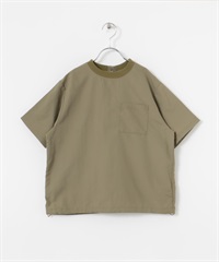 防潑水抽繩套衫(KIDS)(可成套搭配)(卡其綠-120-KHAKI)