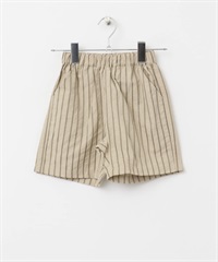 直條紋短褲(KIDS)(膚色-120-BEIGE)