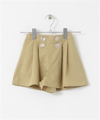 正面鈕扣設計褲裙(KIDS)(膚色-120-BEIGE)