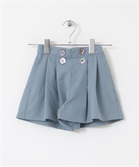 正面鈕扣設計褲裙(KIDS)(藍色-120-BLUE)