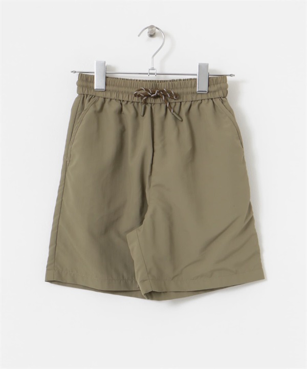 防潑水短褲(KIDS)(可成套搭配)(卡其綠-120-KHAKI)