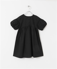 2WAY泡泡紗洋裝(KIDS)(黑色-120-BLACK)