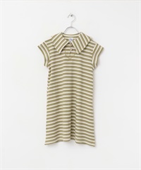 水手領橫紋洋裝(KIDS)(膚色-120-BEIGE)