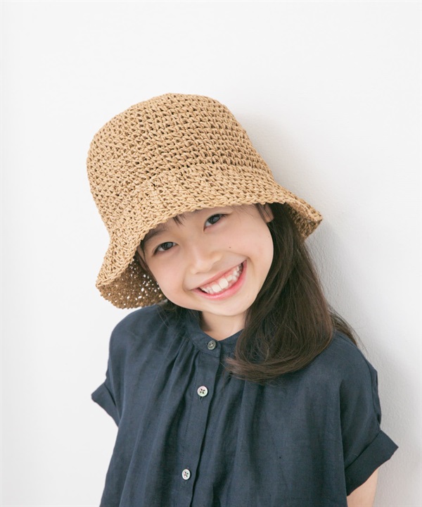 柔軟紙編帽(KIDS)