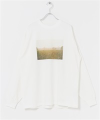 相片印花長袖T恤by Grow Organic Project(米色②-M-其他白色)