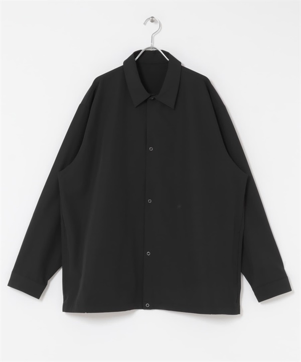 UR TECH Summer Share 長袖襯衫開襟衫(黑色-M-BLACK)