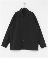 UR TECH Summer Share 長袖襯衫開襟衫(黑色-M-BLACK)