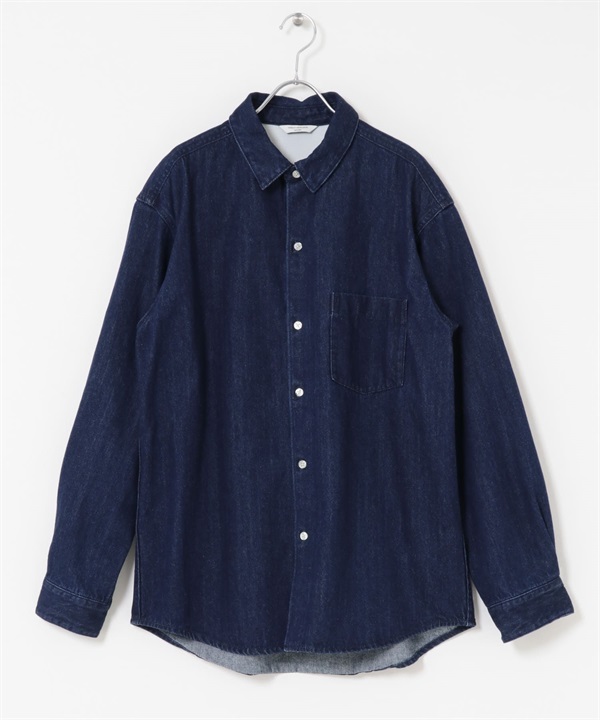 標準領牛仔襯衫(其他藍色-M-其他藍色)