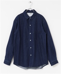 標準領牛仔襯衫(其他藍色-M-其他藍色)