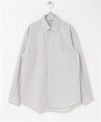 TC府綢標準領長袖襯衫(格紋-M-CHECK)