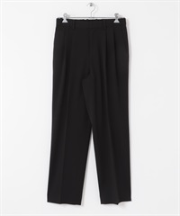 UR TECH 雙褶寬褲(黑色-M-BLACK)