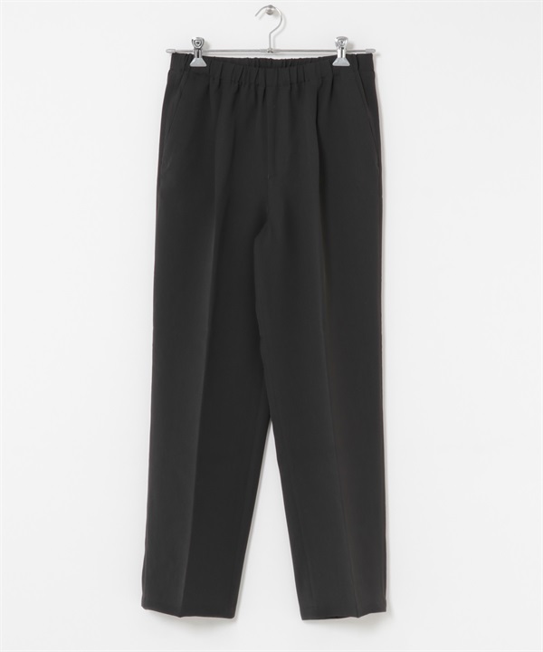 雙層織物輕便西裝褲(炭灰色-M-CHARCOAL GRAY)