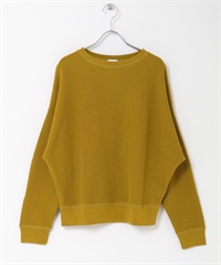 圓編羅紋長袖T恤(黃卡其綠-M-KHAKI)