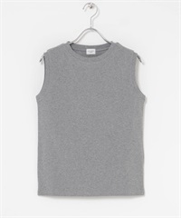 羅紋無袖套衫(灰色-M-GRAY)