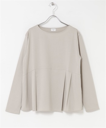 絲光棉質荷葉下襬套衫(淺灰色-M-LIGHT GRAY)