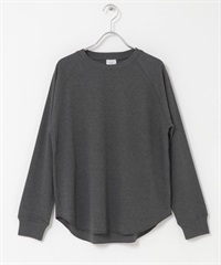 柔軟羅紋套衫(炭灰色-M-CHARCOAL GRAY)