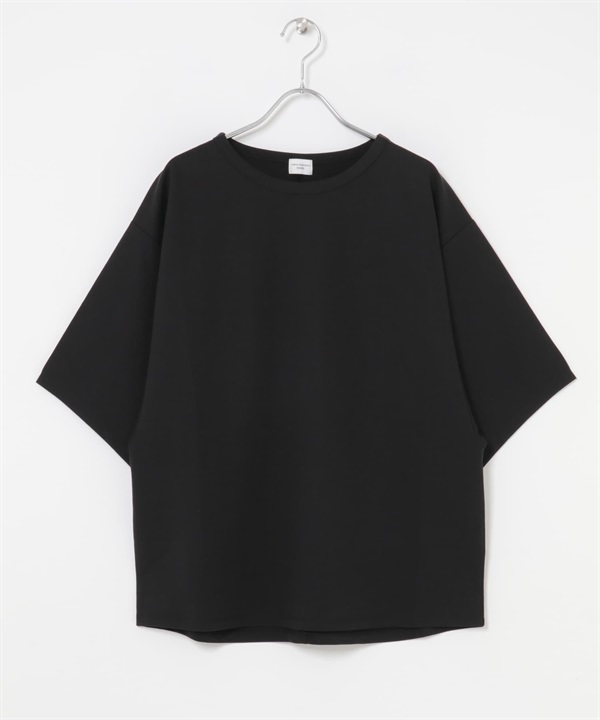 寬版剪裁套衫(黑色-M-BLACK)