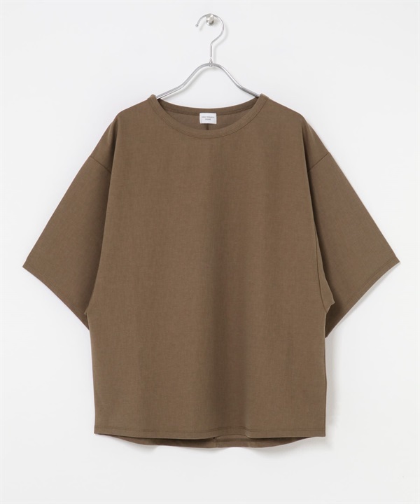 寬版剪裁套衫(棕色-M-BROWN)