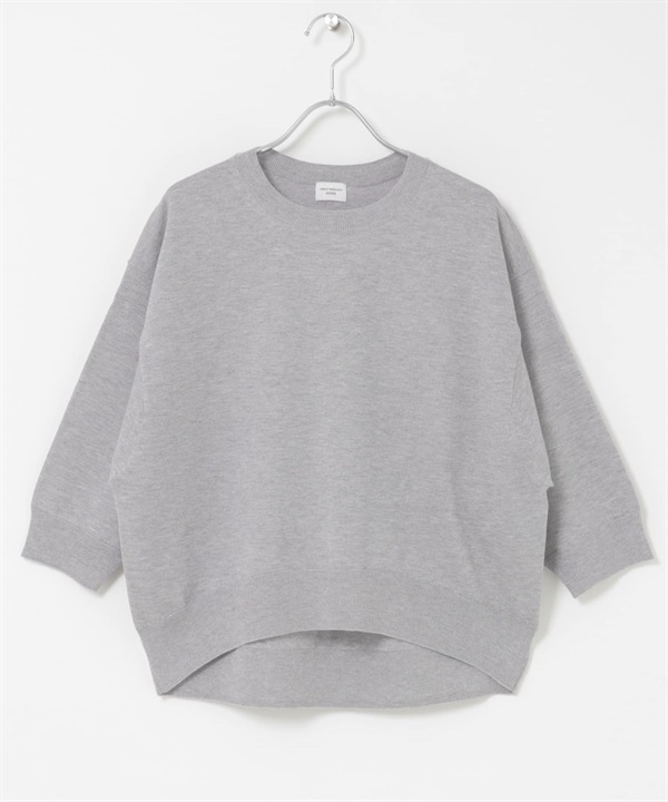 可水洗亮光紗套衫(淺灰色-M-LIGHT GRAY)