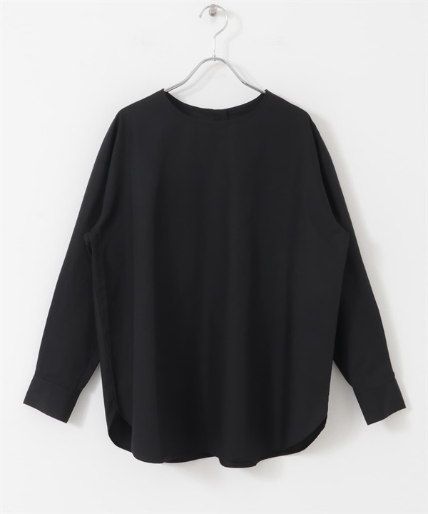 UR TECH DRYLUXE 圓領套頭襯衫(黑色-M-BLACK)