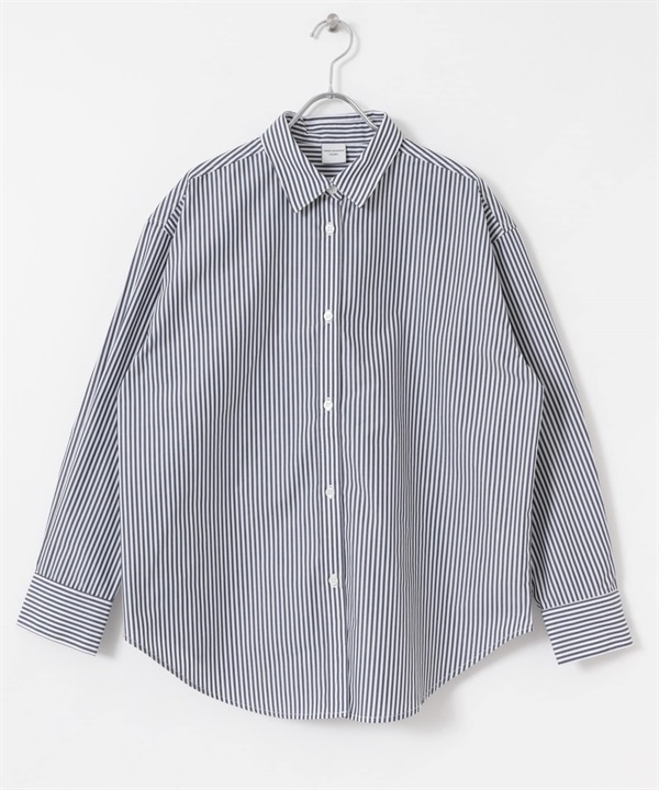 UR TECH DRYLUXE 標準領寬版襯衫(藏青色x米色-M-其他藍色)