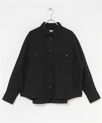 工裝口袋襯衫(可成套搭配)(墨黑色-M-DEEPBLACK)