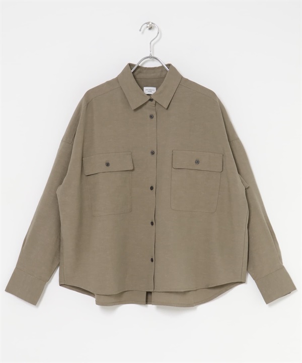 工裝口袋襯衫(可成套搭配)(灰膚色-M-其他膚色)