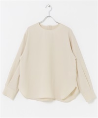 防靜電毛球喬琪紗圓領罩衫(灰膚色-M-其他膚色)