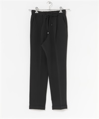 彈性錐形輕便長褲(黑色-XS-BLACK)