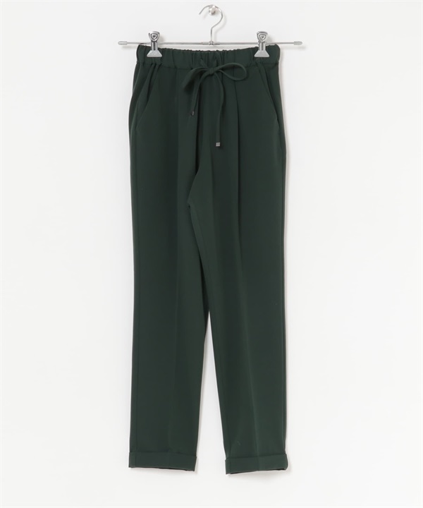 彈性錐形輕便長褲(綠色-XS-GREEN)