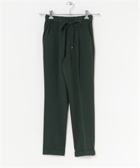 彈性錐形輕便長褲(綠色-XS-GREEN)