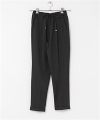 斜紋彈性錐形輕便長褲(炭灰色-S-CHARCOAL GRAY)