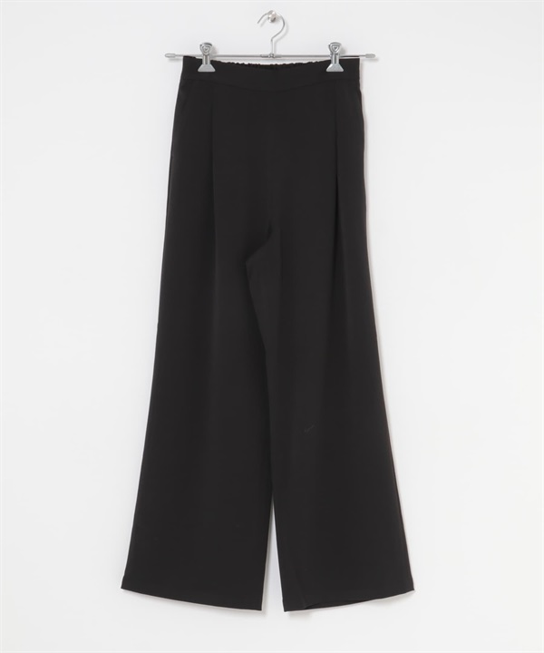 『UR TECH完聲 』正面打褶輕便長褲(黑色-S-BLACK)