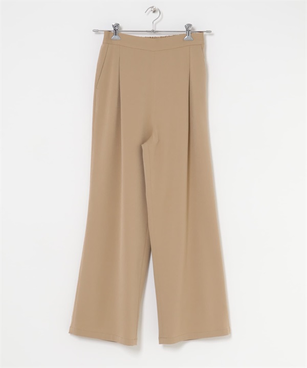 『UR TECH完聲 』正面打褶輕便長褲(膚色-S-BEIGE)