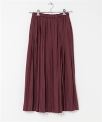 不規則百褶裙(酒紅色-M-BORDEAUX)
