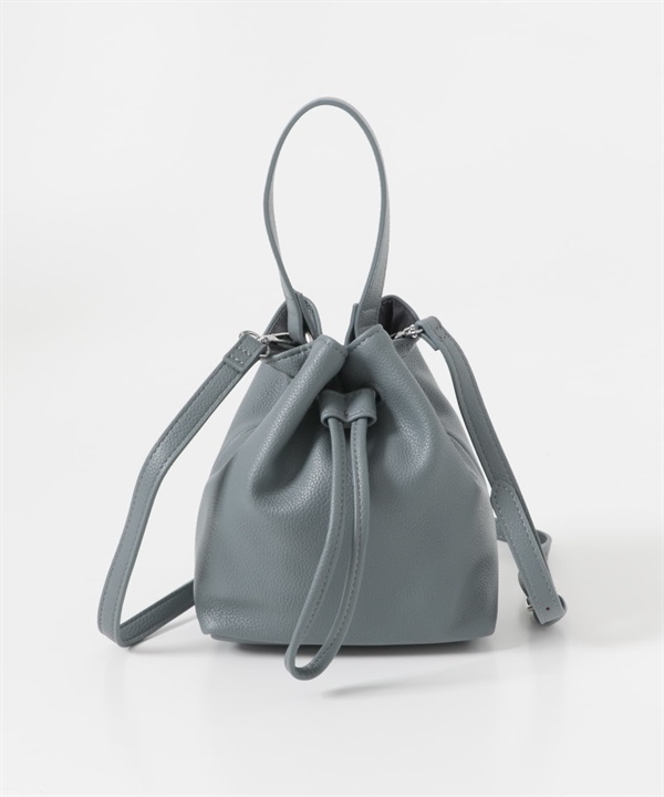 2WAY壓紋束口肩背包(藍色-one-BLUE)