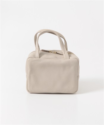 皮革波士頓包(灰膚色-one-其他灰色)