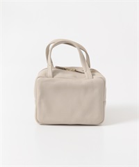 皮革波士頓包(灰膚色-one-其他灰色)