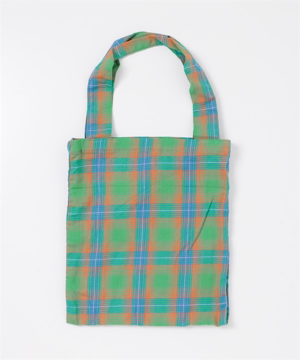 格紋托特包(綠色-one-GREEN)