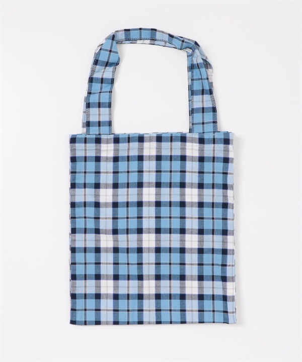 格紋托特包(藍色-one-BLUE)