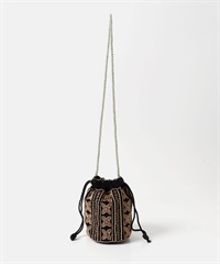 印度珠飾束口包(黑色-one-BLACK)