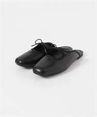 方頭蝴蝶結穆勒鞋(黑色-36-BLACK)