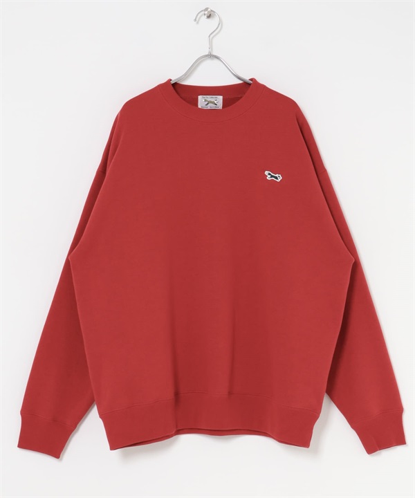 【別注】PENNEYS / THE FOX刺繡圓領休閒上衣(紅色-M-RED)