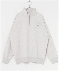 【別注】PENNEYS / THE FOX刺繡半拉鍊休閒上衣(其他灰色-M-其他灰色)