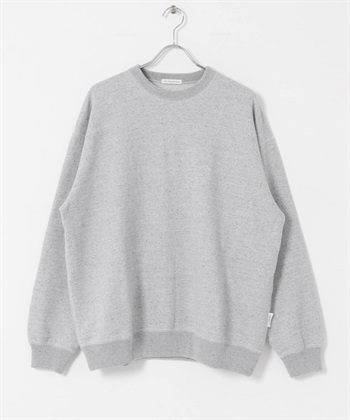 commpost 再生紗線圓領休閒上衣(淺灰色-M-LIGHT GRAY)