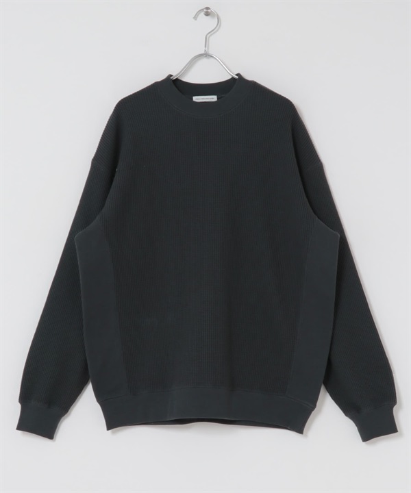 UR TECH 華夫格長袖T恤(炭灰色-M-CHARCOAL GRAY)