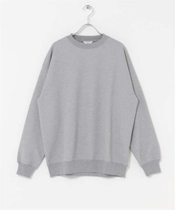 華夫格刷毛圓領套衫(灰色-M-GRAY)