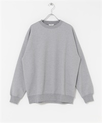 華夫格刷毛圓領套衫(灰色-M-GRAY)