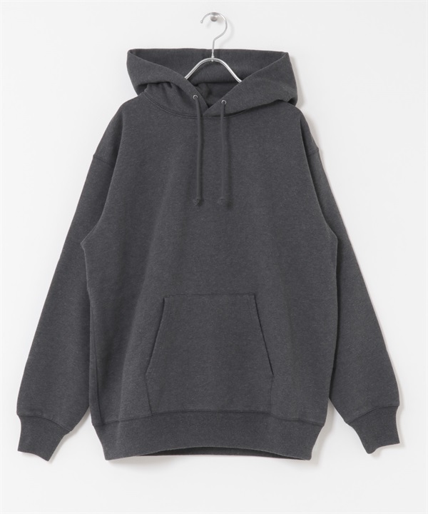 裏起毛連帽上衣(炭灰色-M-CHARCOAL GRAY)